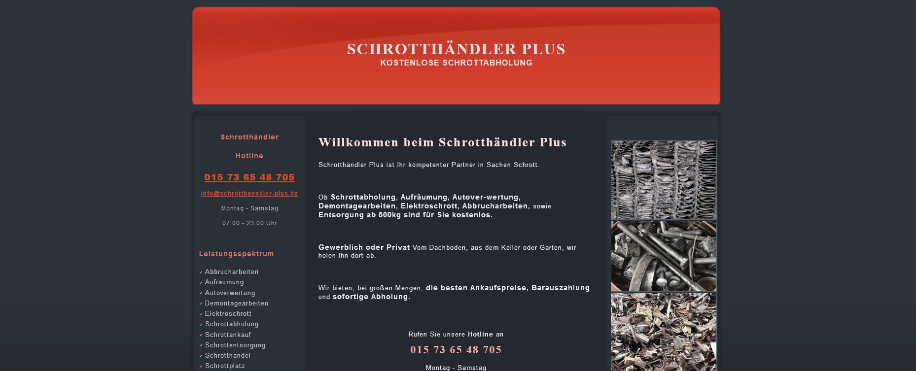 Wir holen Ihren Schrott im Ruhrgebiet Schrottabholung