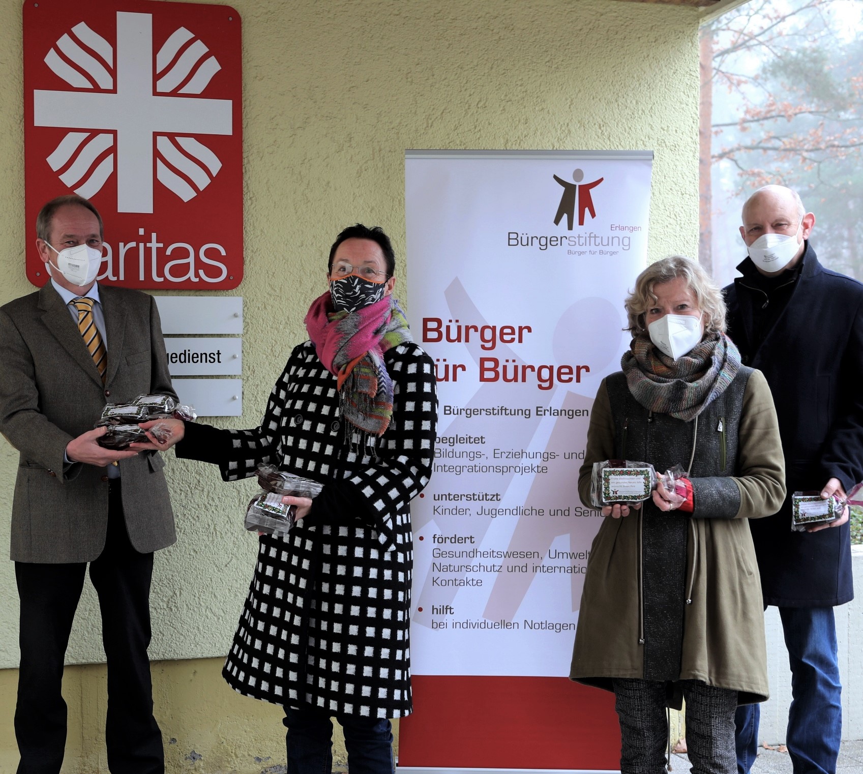 Bürgerstiftung Erlangen: Weihnachtsgebäck für Pflegeeinrichtungen