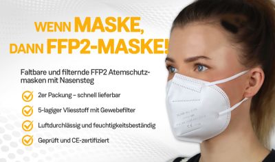FFP2 Masken hochwertig und zertifiziert – HIER schnell bestellen