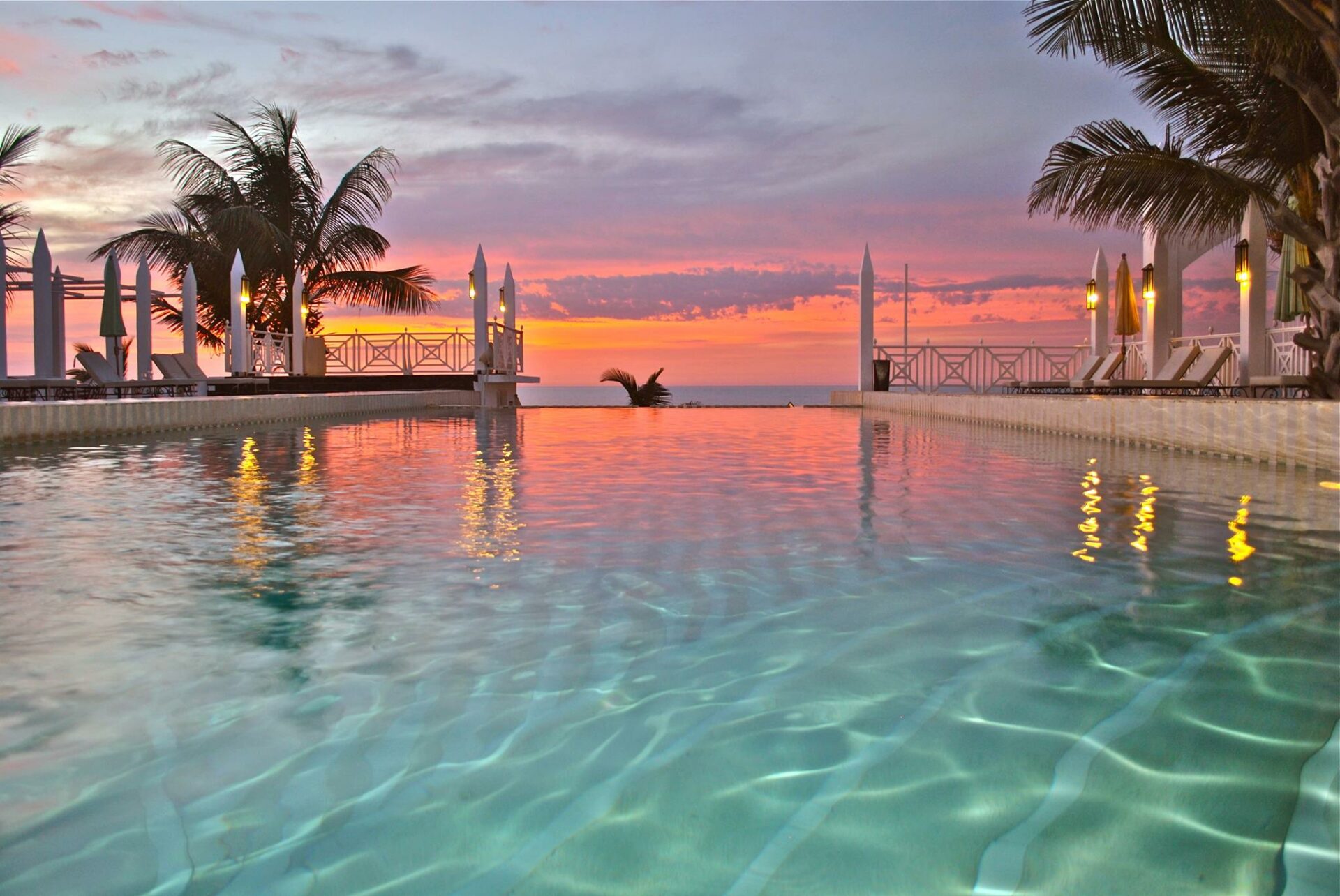 Beach Club Villa Royal Suite Beach House private pool sunset 2