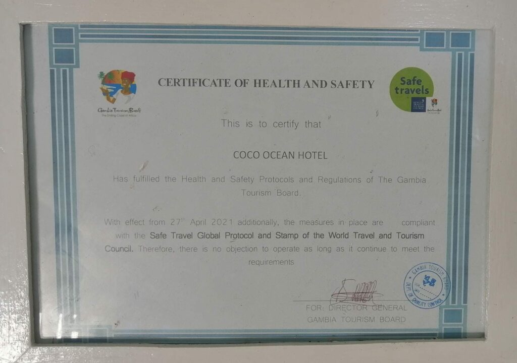 CocoOceanHealthCertificate