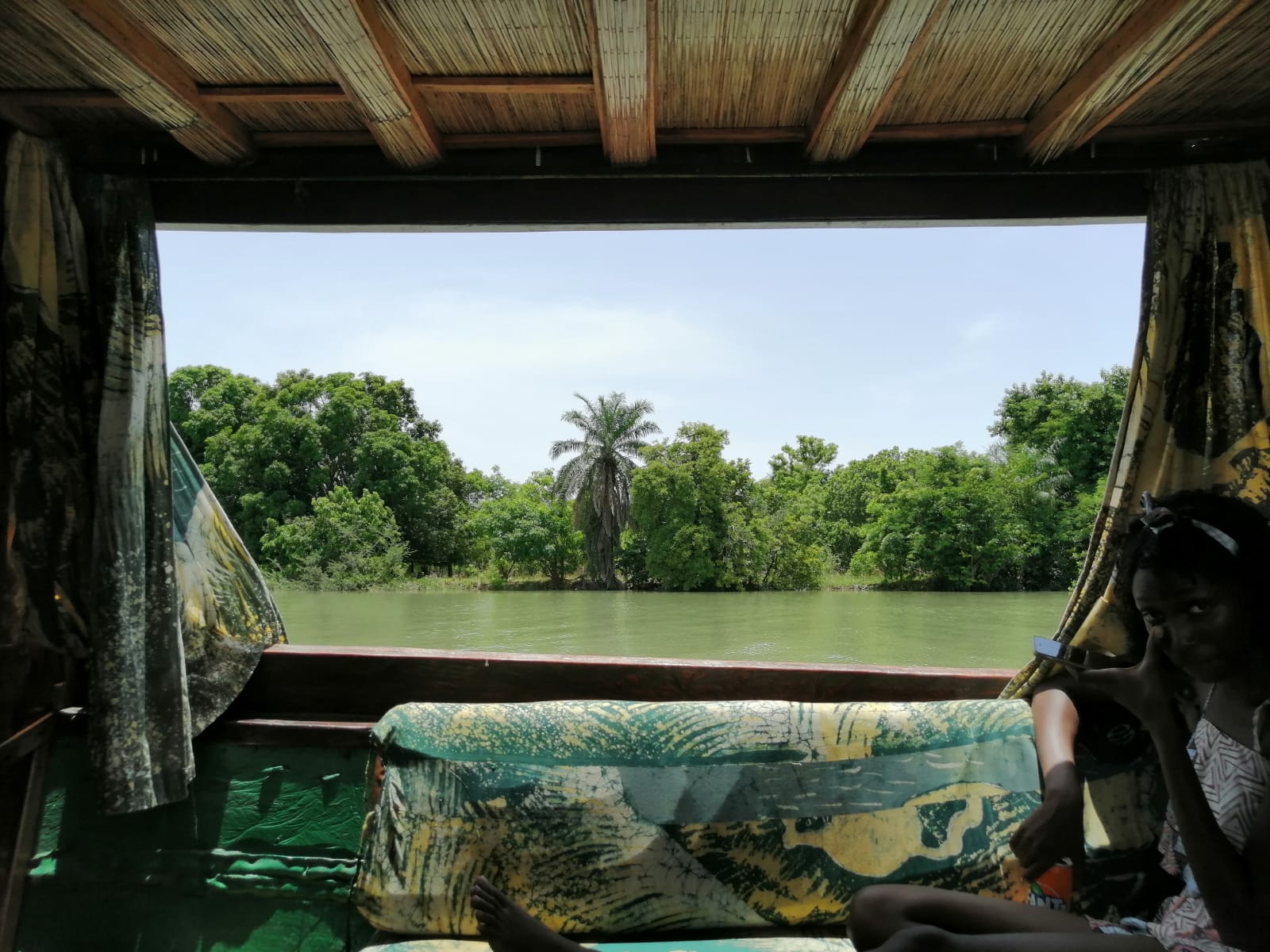 The river landscapes on the Gambia River