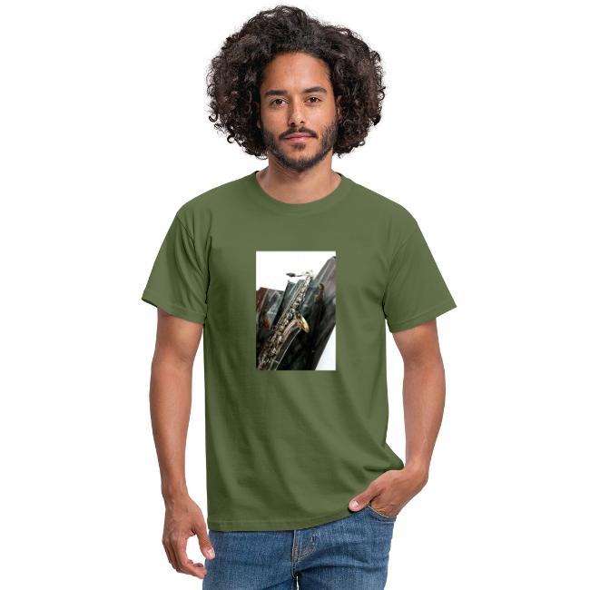 Saxophon Shirt gruen - Bilder und Sprüche Leben auf T-Shirts, Hoodies und Caps