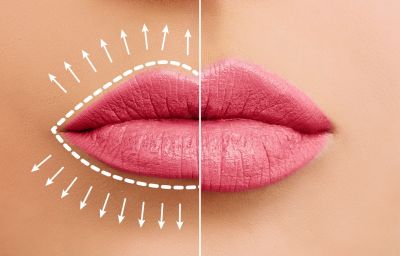 Lippenvergrößerung mit Hyaluron Filler