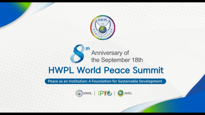 8. Jahrestag des HWPL-Weltfriedensgipfels