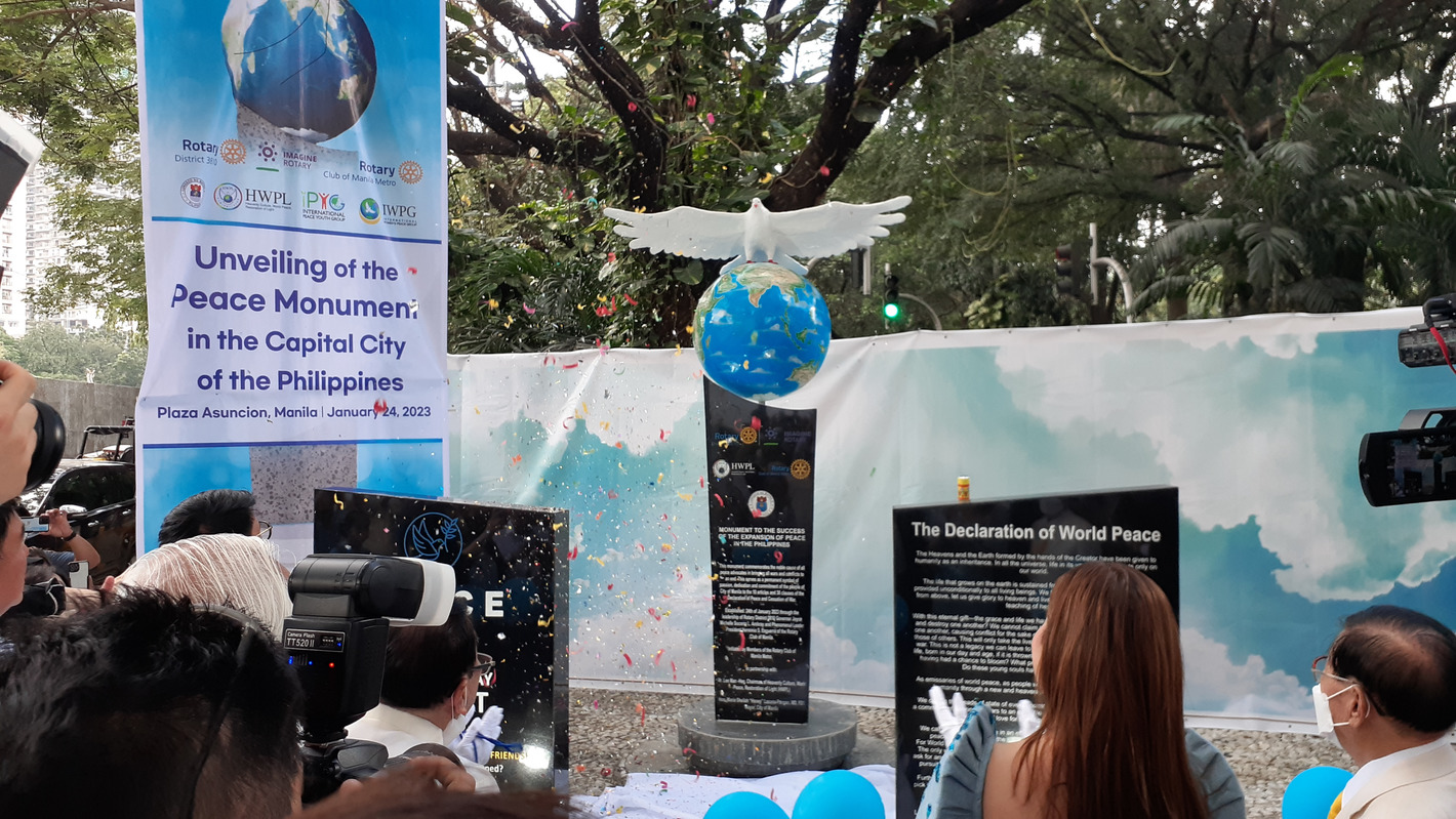 HWPL Friedensdenkmal in Manila Philippinen
