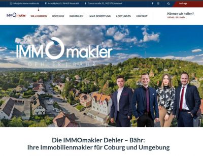 bild 1 - Erfolgreicher Immobilienmakler für Coburg: Die IMMOmakler Dehler - Bähr