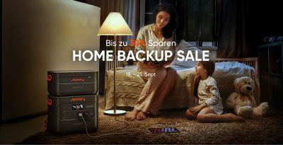 Home Backup Rabatt von bis zu 30 %: Notstrom stets parat dank Jackery Powerstations und Solargeneratoren