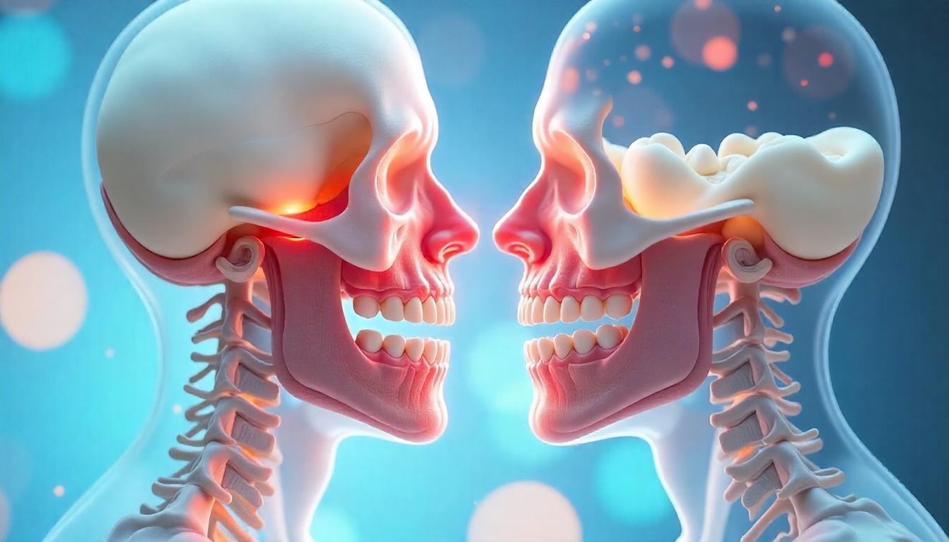 Warum frühzeitiges Handeln bei Zahnprothesenproblemen entscheidend ist Darstellung gesundheitlicher Folgen durch ignorierte Zahnprothesenprobleme: Knochenabbau, Schmerzen, Verdauungsprobleme