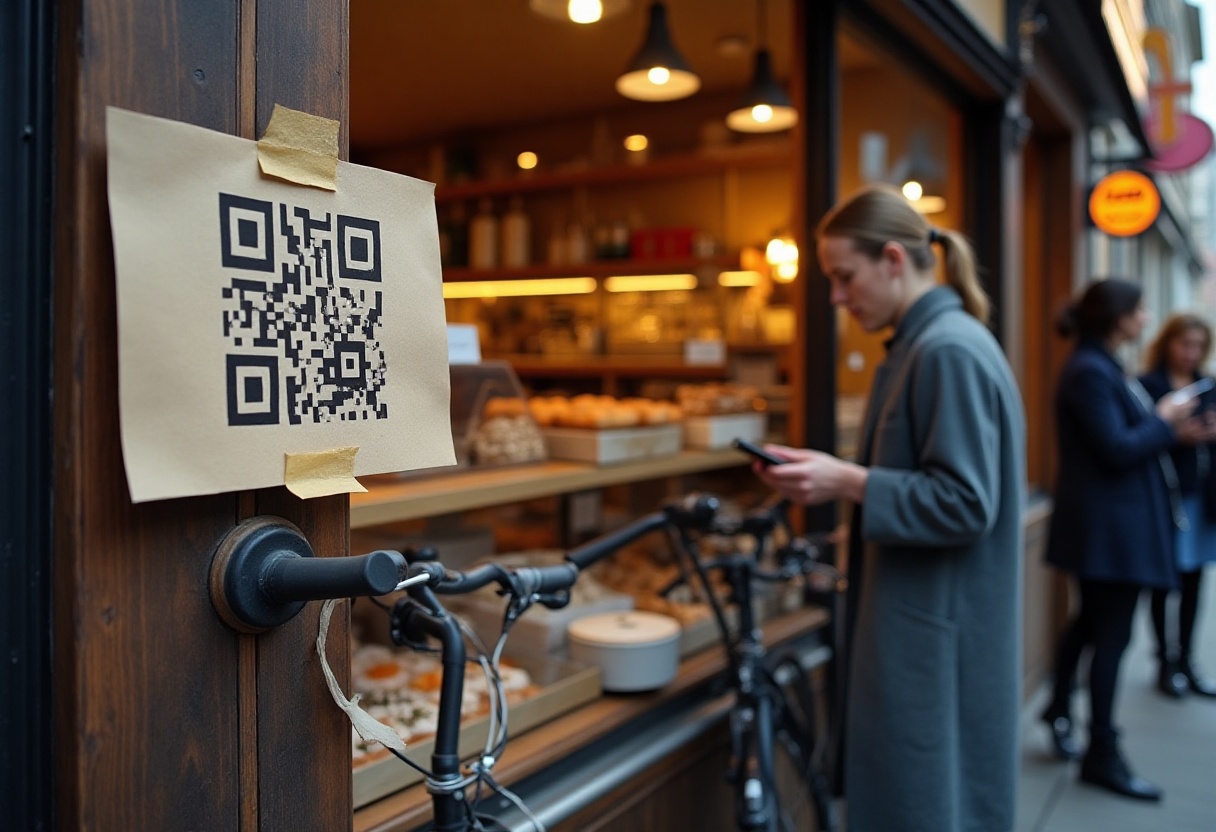 Storytelling statt PR-Floskeln – so funktioniert PR mit Persönlichkeit Beispiel für authentische PR: Berliner Bäckerei mit QR-Code und digitaler Pressemitteilung